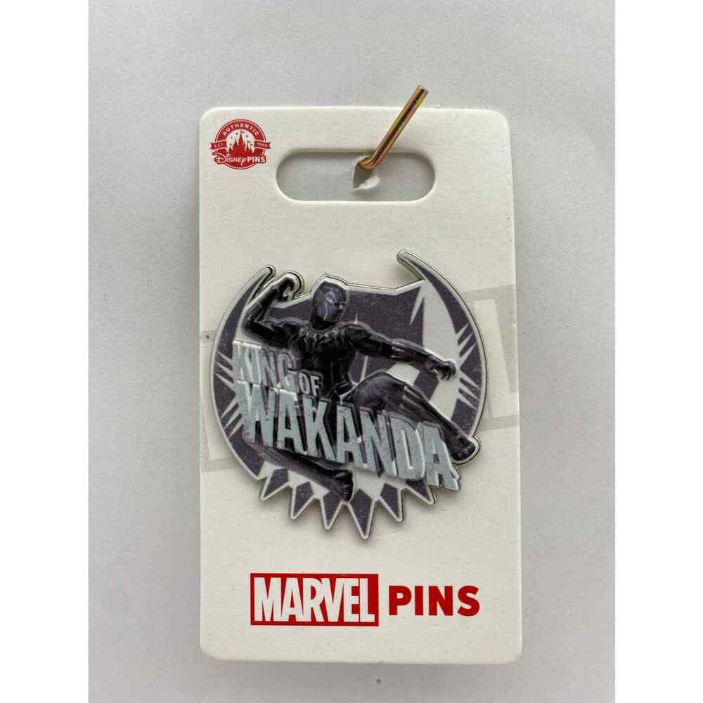 Disney Parks Pin Black Panther King of Wakanda Forever Marvel Trading Pin